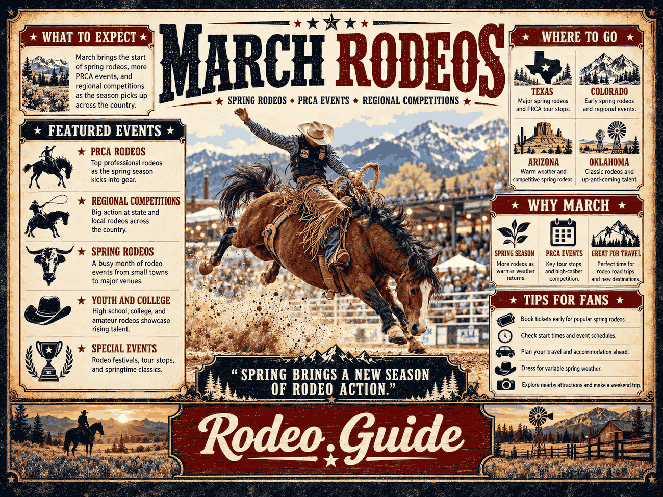 March rodeo guide featuring rodeos March rodeo guide featuring rodeos